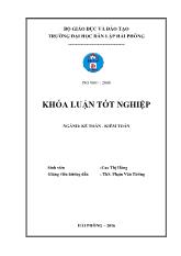 Khóa luận Hoàn thiện công tác kế toán tiền lương và các khoản trích theo lương Công ty cổ phần nuôi trồng thủy sản thuận thiện phát