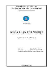 Khóa luận Hoàn thiện công tác kế toán vốn bằng tiền tại chi nhánh Công ty TNHH giao nhận vận tải DH