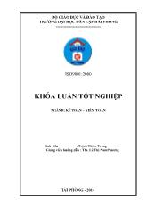 Khóa luận Hoàn thiện công tác kế toán vốn bằng tiền tại công ty TNHH Đức Tài