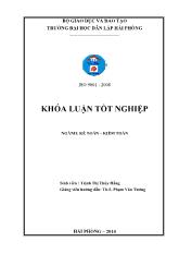 Khóa luận Hoàn thiện công tác kế toán vốn bằng tiền tại Công ty cổ phần tư vấn đầu tư Việt Úc