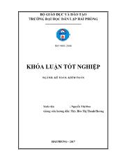 Khóa luận Hoàn thiện công tác kế toán vốn bằng tiền tại công ty TNHH Vũ Nhật Minh