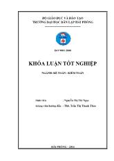 Khóa luận Hoàn thiện công tác kế toán vốn bằng tiền tại Công ty TNHH nội thất Phúc Tăng