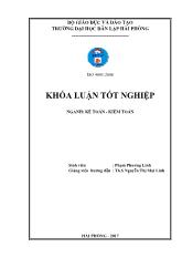 Khóa luận Hoàn thiện công tác kế toán vốn bằng tiền tại công ty TNHH thuốc lá Hải Phòng