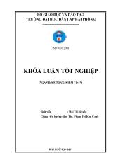 Khóa luận Hoàn thiện công tác kế toán vốn bằng tiền tại Công ty cổ phần xây dựng 204