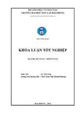 Khóa luận Hoàn thiện công tác kiểm toán chu kỳ tài sản cố định trong kiểm toán BCTC do công ty TNHH kiểm toán An phát AFC thực hiện