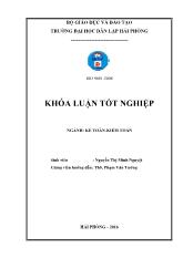 Khóa luận Hoàn thiện công tác lập và phân tích bảng cân đối kế toán của Công ty cổ phần thương mại tổng hợp Vân Trường