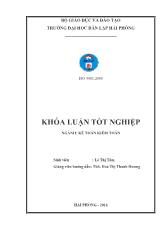 Khóa luận Hoàn thiện công tác lập và phân tích bảng cân đối kế toán tại công ty TNHH Lan Phố