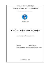 Khóa luận Hoàn thiện công tác lập và phân tích Bảng cân đối kế toán tại Công ty Cổ phần Xăng dầu Dầu khí PVOIL Hải Phòng