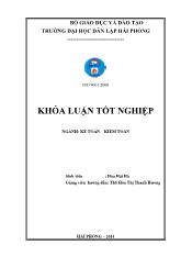 Khóa luận Hoàn thiện công tác lập và phân tích bảng cân đối kế toán tại Công ty cổ phần Sivico