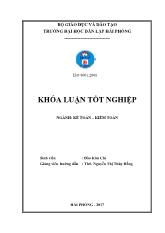 Khóa luận Hoàn thiện tổ chức công tác kế toán doanh thu, chi phí và xác định kết quả kinh doanh tại công ty cổ phần thương mại và dịch vụ cảng Cái Lân