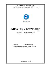 Khóa luận Hoàn thiện tổ chức công tác kế toán doanh thu, chi phí và xác định kết quả kinh doanh tại Công ty trách nhiệm hữu hạn xây dựng và thương mại Huy Dũng