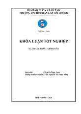 Khóa luận Hoàn thiện tổ chức công tác kế toán doanh thu, chi phí và xác định kết quả kinh doanh tại công ty TNHH Sơn Cường