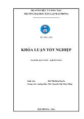 Khóa luận Hoàn thiện tổ chức công tác kế toán hàng hóa tại Công ty cổ phần vật tư công nghiệp Sơn Hà