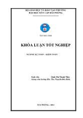 Khóa luận Hoàn thiện tổ chức kế toán chi phí sản xuất và tính giá thành sản phẩm tại công ty TNHH Nichias Hải Phòng