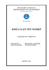 Khóa luận Hoàn thiện tổ chức kế toán chi phí sản xuất và tính giá thành sản phẩm tại công ty TNHH Frontier Việt Nam