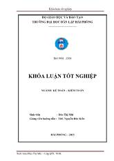 Khóa luận Hoàn thiện tổ chức kế toán chi phí sản xuất và tính giá thành sản phẩm tại công ty TNHH Quang Đạo