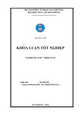 Khóa luận Hoàn thiện tổ chức kế toán chi phí sản xuất và tính giá thành sản phẩm tại Công ty TNHH thương mại VIC