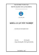 Khóa luận Hoàn thiện tổ chức kế toán doanh thu, chi phí và xác định kết quả kinh doanh tại công ty cổ phần định giá và tư vấn đầu tư quốc tế