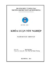 Khóa luận Hoàn thiện tổ chức kế toán doanh thu, chi phí và xác định kết quả kinh doanh tại Công ty cổ phần xây dựng vận tải Phúc Thịnh