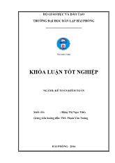 Khóa luận Hoàn thiện tổ chức kế toán doanh thu, chi phí và xác định kết quả kinh doanh tại công ty cổ phần bao bì PP Hải Phòng