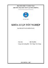 Khóa luận Hoàn thiện tổ chức kế toán doanh thu, chi phí và xác định kết quả kinh doanh tại công ty TNHH phát triển xây dựng và vận tải Trường Phát