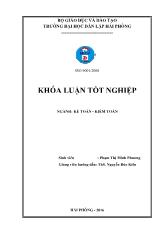 Khóa luận Hoàn thiện tổ chức kế toán doanh thu, chi phí và xác định kết quả kinh doanh tại công ty TNHH dịch vụ và du lịch Anh Đức