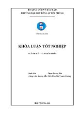 Khóa luận Hoàn thiện tổ chức kế toán hàng tồn kho tại Công ty cổ phần xây lắp và thiết bị điện Hải Phòng