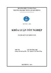 Khóa luận Hoàn thiện tổ chức kế toán hàng tồn kho tại công ty TNHH một thành viên thương mại quốc tế Hằng Thành