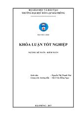 Khóa luận Hoàn thiện tổ chức kế toán thanh toán tại công ty cổ phần Habeco Hải Phòng