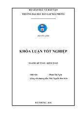 Khóa luận Hoàn thiện tổ chức kế toán thanh toán với nguời mua và nguời bán nhằm quản lý tốt công nợ tại Công ty TNHH quản lý tàu biển TTC