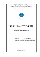 Khóa luận Hoàn thiện tổ chức kế toán tiền lương và các khoản trích theo lương nhằm tính đúng giá thành sản phẩm tại công ty TNHH Ojitex Hải Phòng