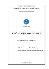 Khóa luận Hoàn thiện tổ chức kế toán vốn bằng tiền tại công ty trách nhiệm hữu hạn Phúc Thịnh