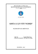 Khóa luận Hoàn thiện tổ chức kế toán vốn bằng tiền tại Công ty cổ phần xây dựng điện nước lắp máy Đại Dương