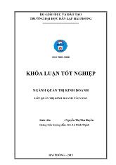 Khóa luận Lập dự án đầu tư mở trung tâm đào tạo và kết nối việc làm của công ty TNHH tư vấn quản lý và đào tạo Lê mạnh