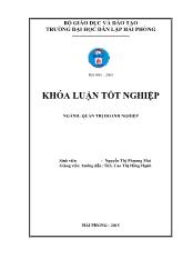 Khóa luận Một số biện pháp marketing nhằm tăng sản lượng xếp dỡ tại công ty cổ phần cảng Hải phòng – Chi nhánh cảng Chùa Vẽ