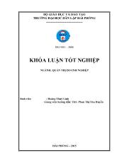 Khóa luận Một số biện pháp nâng cao hiệu quả kinh doanh tại chi nhánh công ty TNHH không hải vận tại thành phố Hải Phòng