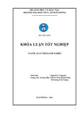 Khóa luận Một số biện pháp nâng cao hiệu quả sản xuất kinh doanh tại Công ty cổ phần cảng Hải phòng chi nhánh cảng Chùa Vẽ