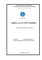 Khóa luận Một số biện pháp nâng cao hiệu quả sử dụng nguồn nhân lực tại Công ty TNHH xây dựng 189A