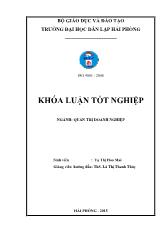 Khóa luận Một số biện pháp nhằm hoàn thiện phương pháp tính lương cho khối lao động gián tiếp tại Công ty cổ phần cảng Nam Hải