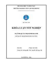 Khóa luận Một số giải pháp cải thiện tình hình sử dụng vốn lưu động của công ty cổ phần công nghệ và thương mại Trang Khanh