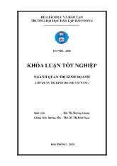 Khóa luận Một số giải pháp nâng cao hiệu quả sử dụng nguồn nhân lực tại khách sạn level thuộc công ty CP đầu tư và du lịch LV