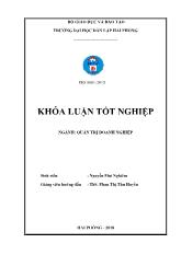 Khóa luận Nâng cao hiệu quả quản lý nhân sự tại công ty TNHH thương mại dịch vụ công nghệ số Hùng Mạnh