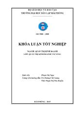 Khóa luận Nâng cao hiệu quả sử dụng nhân sự tại Công ty TNHH Tâm Chiến