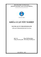 Khóa luận Phân tích tình hình tài chính và một số giải pháp cải thiện tình hình tài chính tại Công ty cổ phần đầu tư và xuất nhập khẩu Quảng Ninh