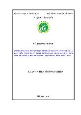 Luận văn Ảnh hưởng của một số biện pháp kỹ thuật và tổ chức sản xuất đến năng suất, chất lượng sản phẩm và hiệu quả kinh tế trong chăn nuôi lợn thịt ở đồng bằng Sông Hồng