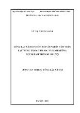 Luận văn Công tác xã hội nhóm đối với người tâm thần tại trung tâm chăm sóc và nuôi dưỡng người tâm thần số 2 Hà Nội