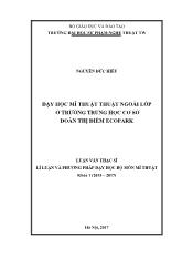 Luận văn Dạy học mĩ thuật thuật ngoài lớp ở trường Trung học cơ sở Đoàn Thị Điểm Ecopark