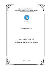 Luận văn Hoạch định chiến lược kinh doanh của Công ty TNHH và dịch vụ linh chi đến năm 2020