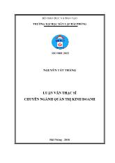 Luận văn Hoàn thiện cơ chế xác định trị giá tính thuế hàng hoá nhập khẩu tại chi cục hải quan cửa khẩu cảng Hải phòng KV3