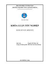 Luận văn Hoàn thiện công tác lập và phân tích bảng cân đối kế toán tại Công ty TNHH thương mại ô tô Hải Phòng